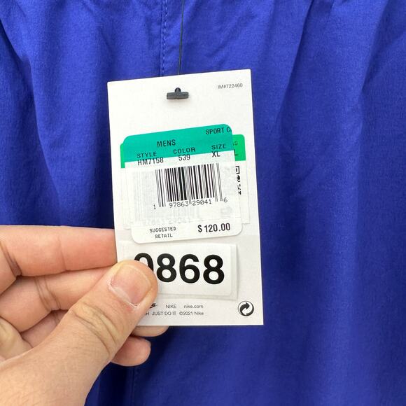 NIKE TECH WOVEN MEN'S XLARGE BLUE OVERSIZED PANTS HM7158-539 - Picture 3 of 6